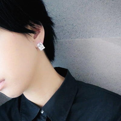 【CS200303】 Sterling Silver Stud Earrings