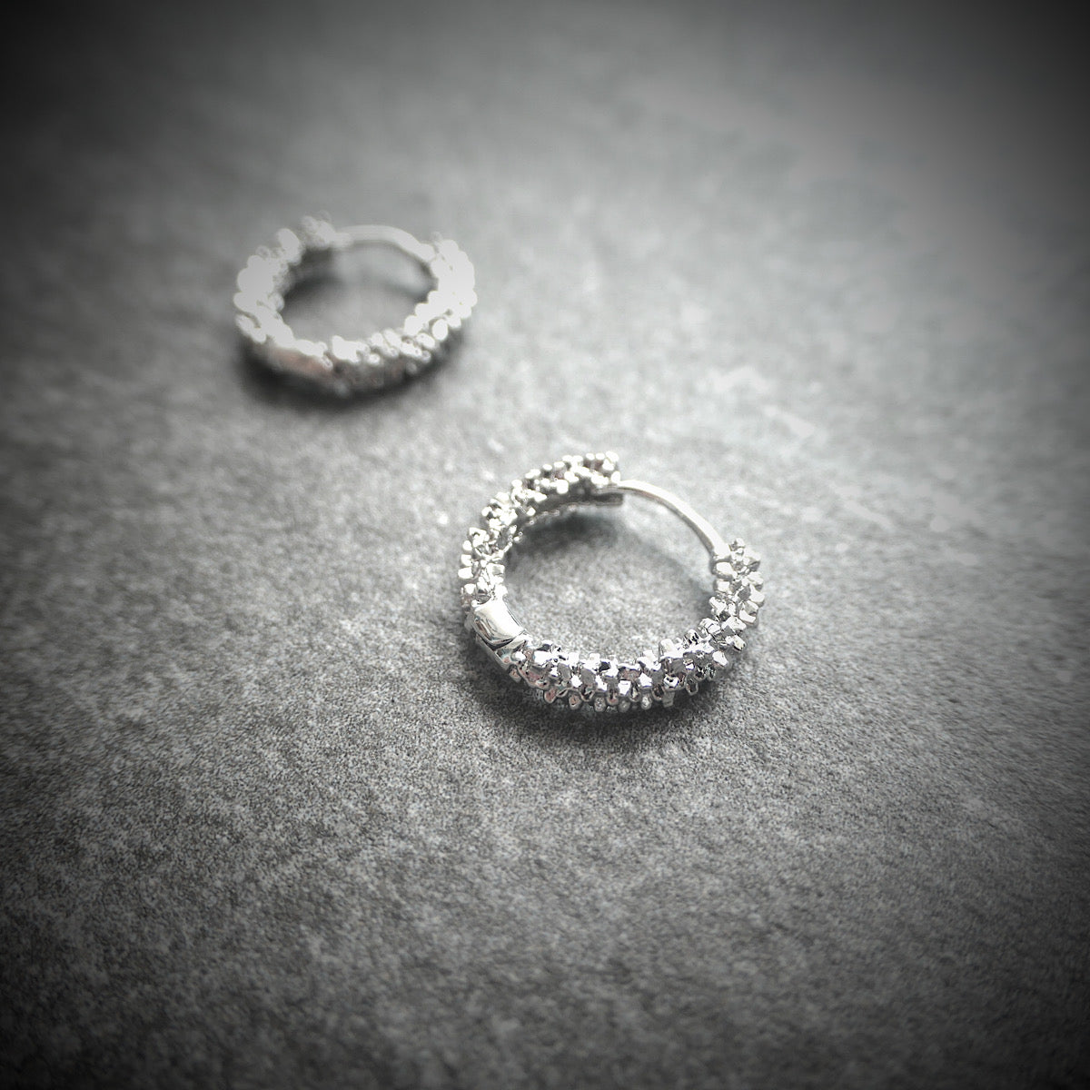 【CS210402】 Sterling Silver Hoop Earrings