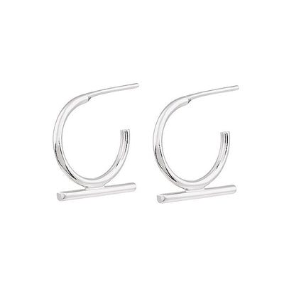 【CS191104】Sterling Silver Hoop Earrings