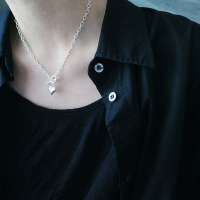 【SN201001】 Sterling Silver Choker Necklace