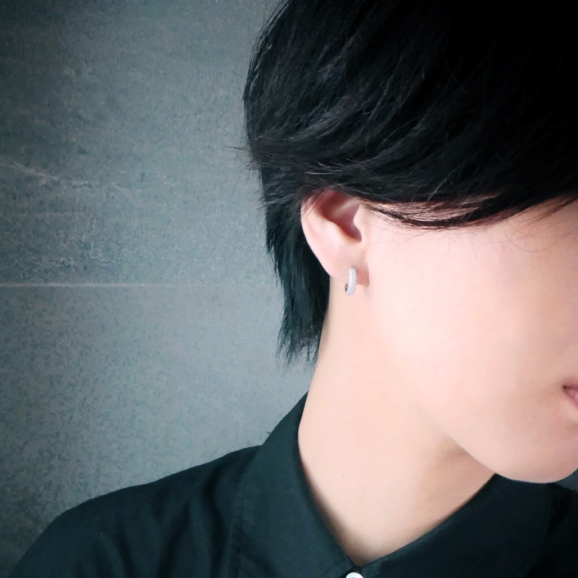 【SE221104】Sterling Silver Hoop Earrings
