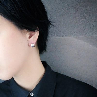 【CS191003】 Sterling Silver Hoop Earrings