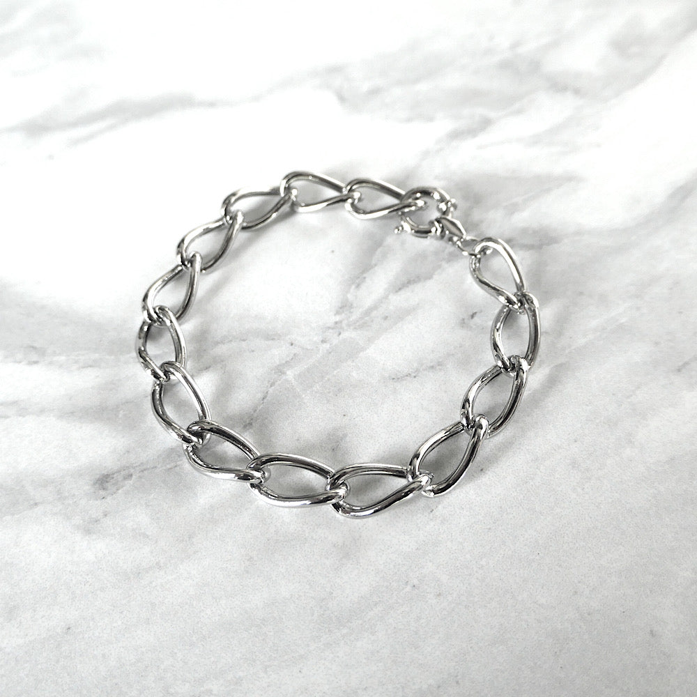 【SB210805】 Sterling Silver Chain Bracelet