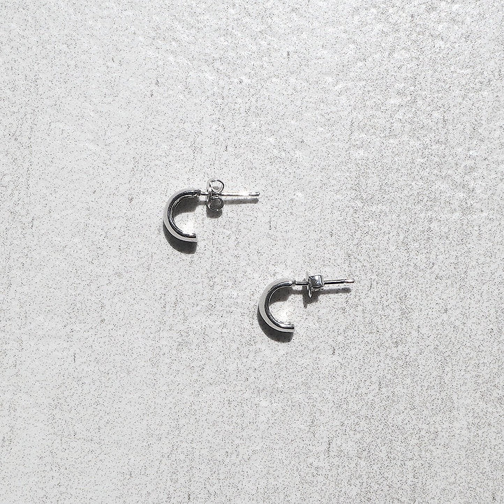 【CS201211】 Sterling Silver Huggie Earrings