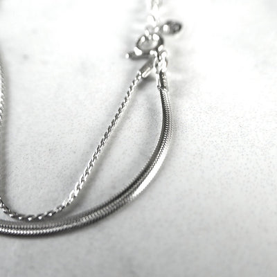 【BR210507】 Sterling Silver Chain Bracelet