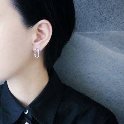 【CS201005】 Sterling Silver Stud Earrings