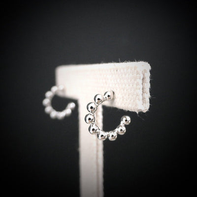 【CS200401】 Sterling Silver Huggie Earrings