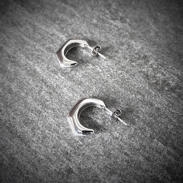 【CS210404】 Sterling Silver Hoop Earrings