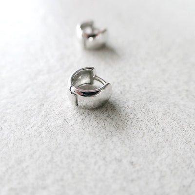 【CS201210】 Sterling Silver Huggie Earrings