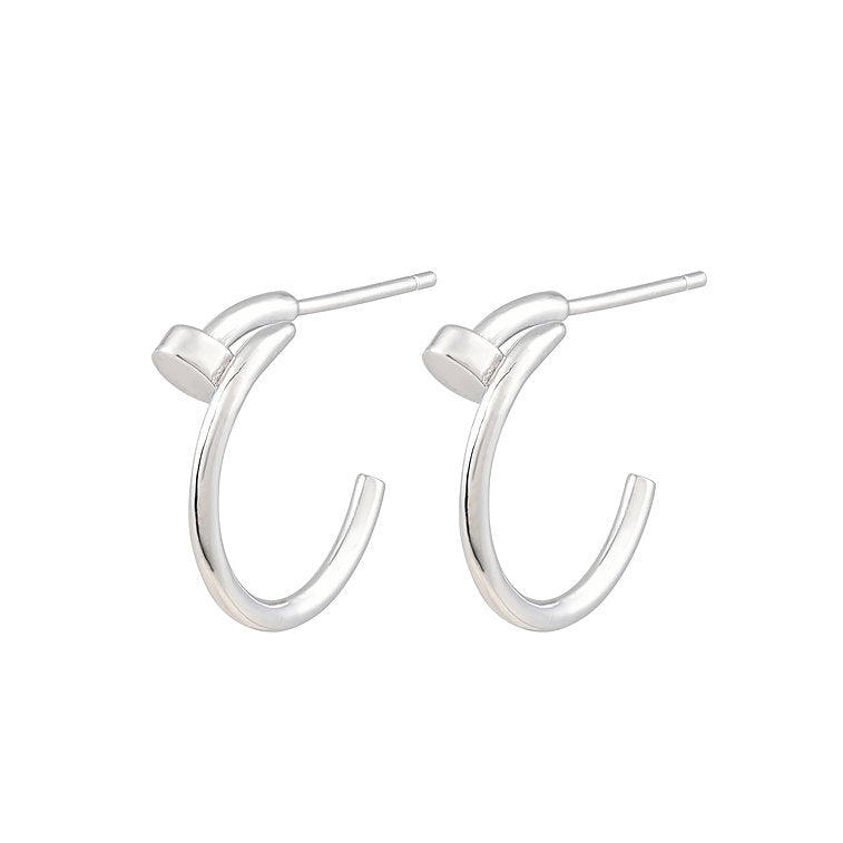 【CS191016】 Sterling Silver Hoop Earrings