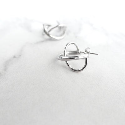 【CS200104】Sterling Silver Hoop Earrings