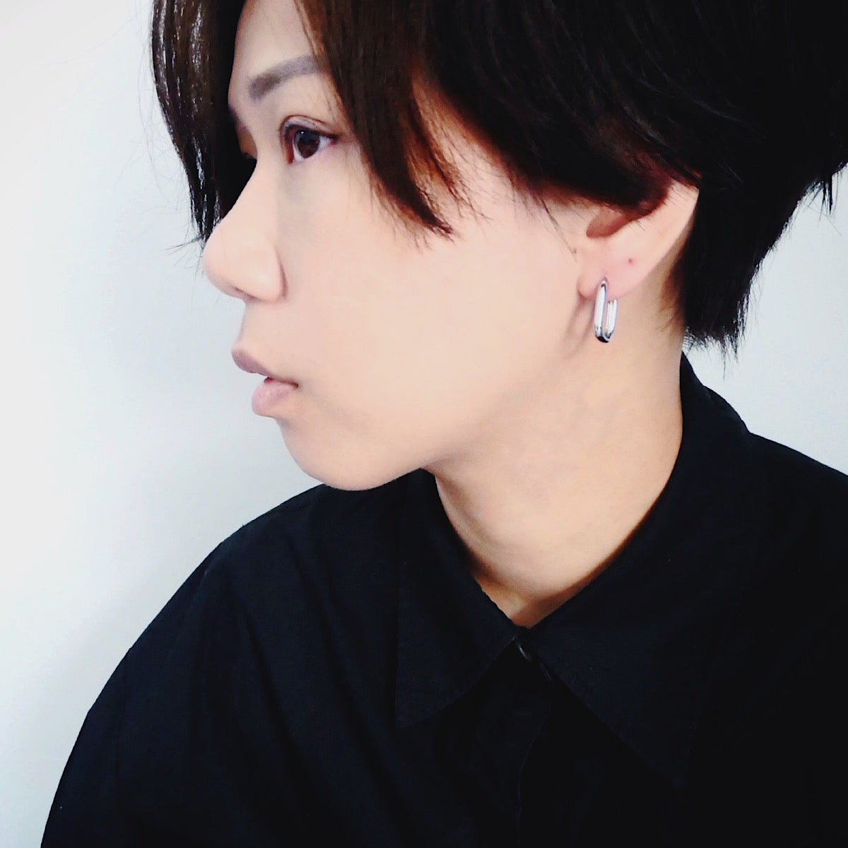 【CS191205】Sterling Silver Hoop Earrings