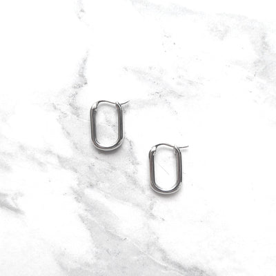 【CS191205】Sterling Silver Hoop Earrings