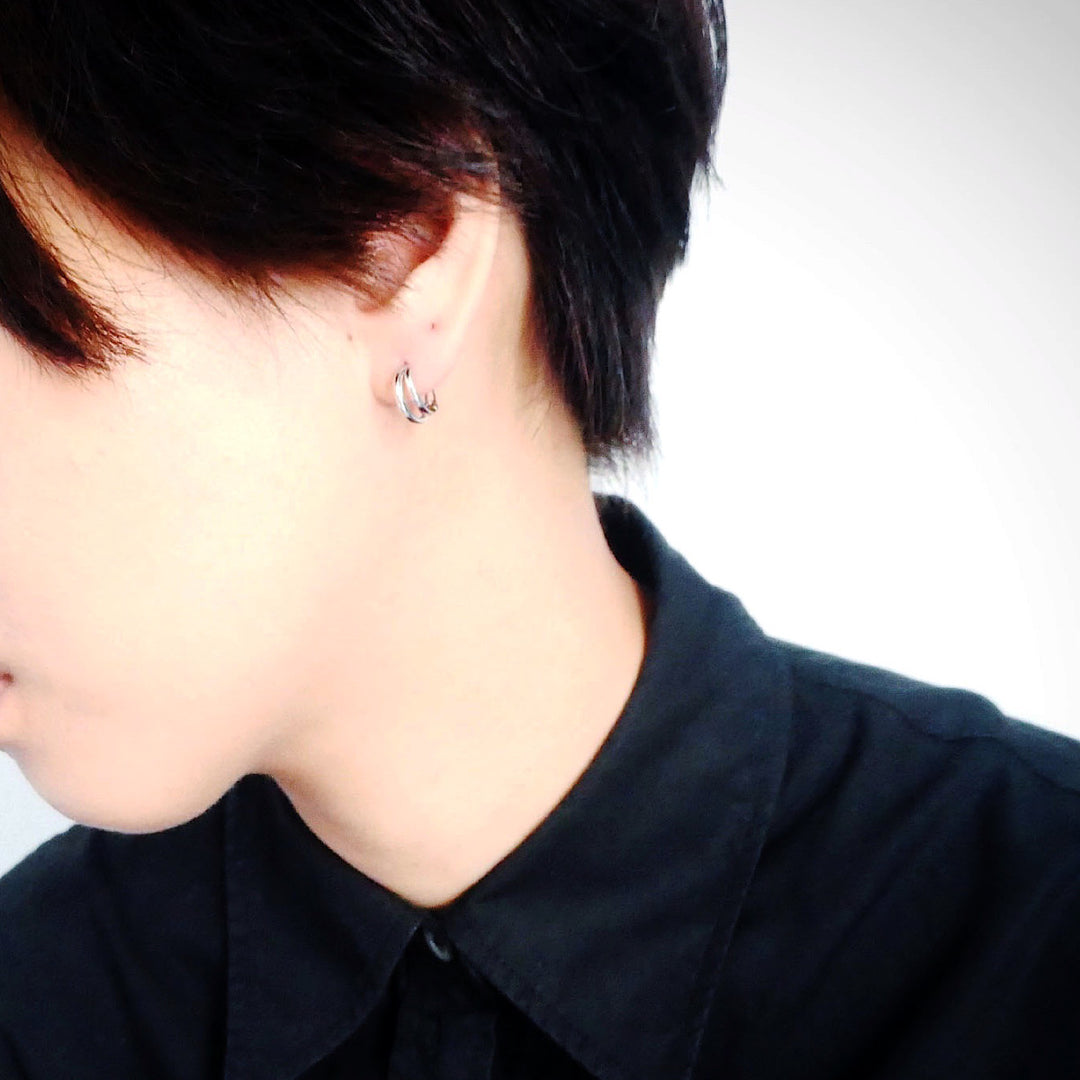 ツインライン フープピアス（シルバー925）| SMUK公式通販